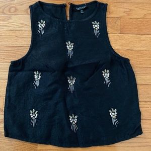 NWT Topshop Embellished Top